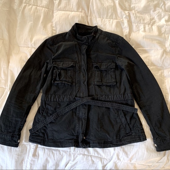 Gap Black Zip Cargo Utility Jacket - Picture 2 of 9